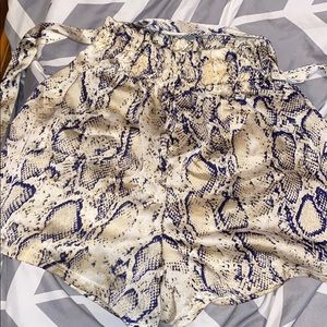 SHEIN snake skin shorts